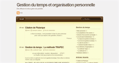 Desktop Screenshot of gestion-du-temps.info